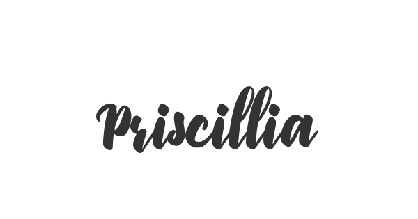 Priscillia Script font thumb